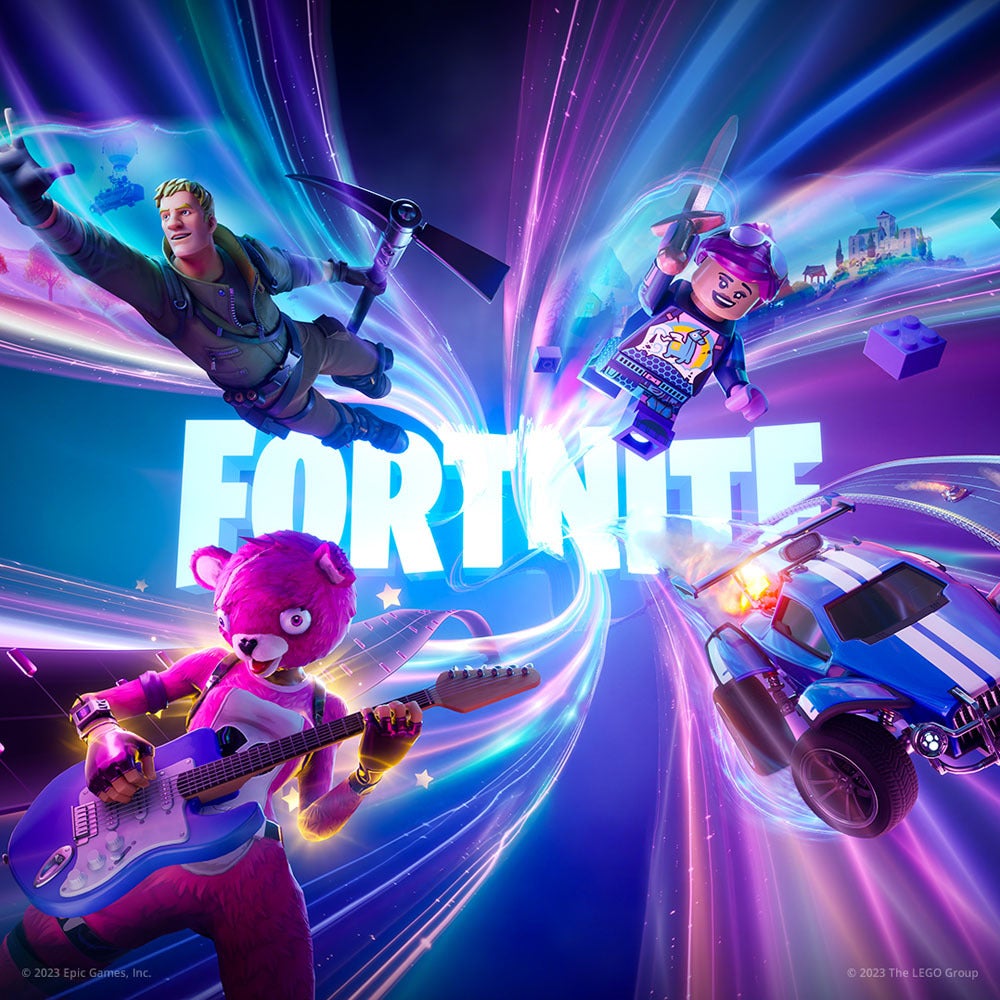Fortnite — key art and screenshots via IGN