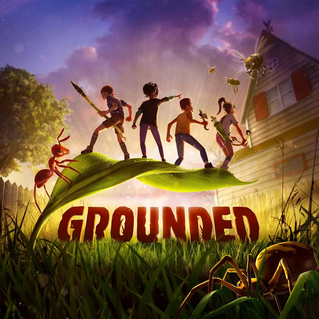 Grounded — key art and screenshots via IGN
